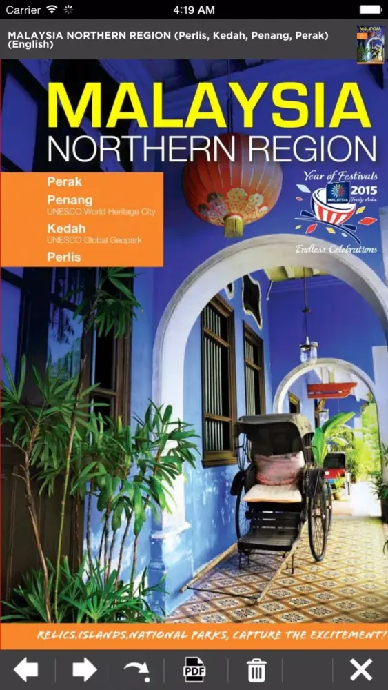 Screenshot di Malaysia eBrochures