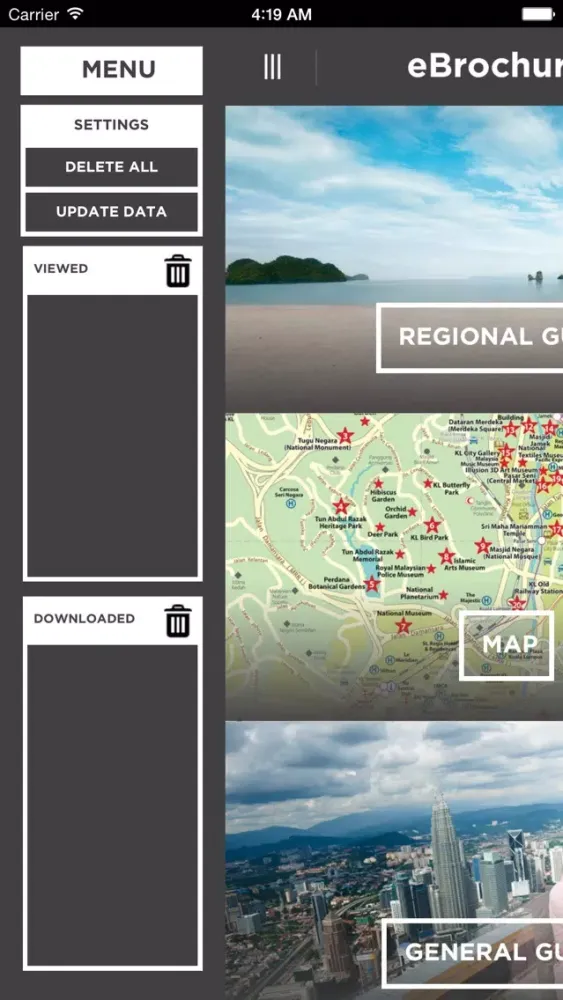 Screenshot di Malaysia eBrochures