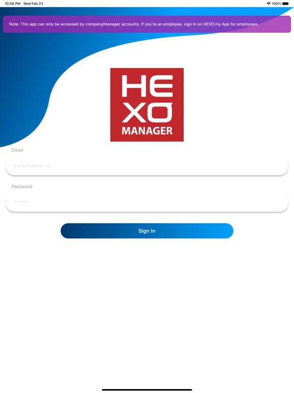 HEXO.my Manager iPad  Ekran Görüntüleri