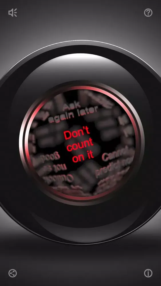 Tangkapan skrin mystic magic 8 ball crystal