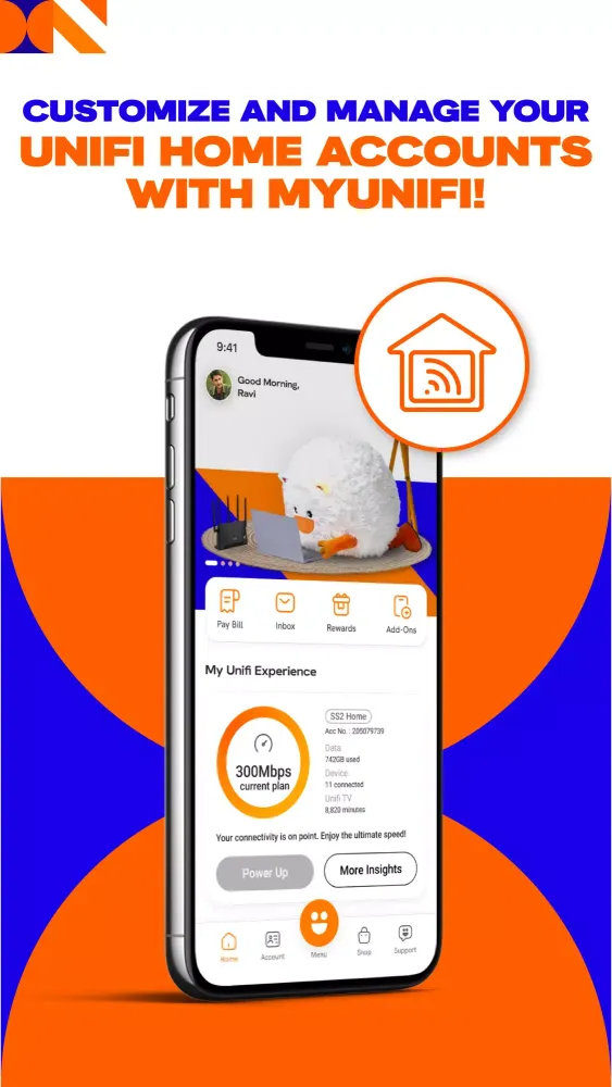 MyUnifi स्क्रीनशॉट
