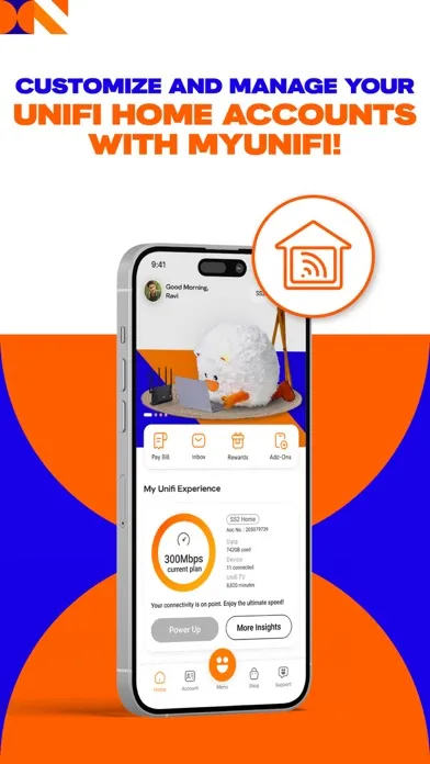 ภาพหน้าจอของ MyUnifi