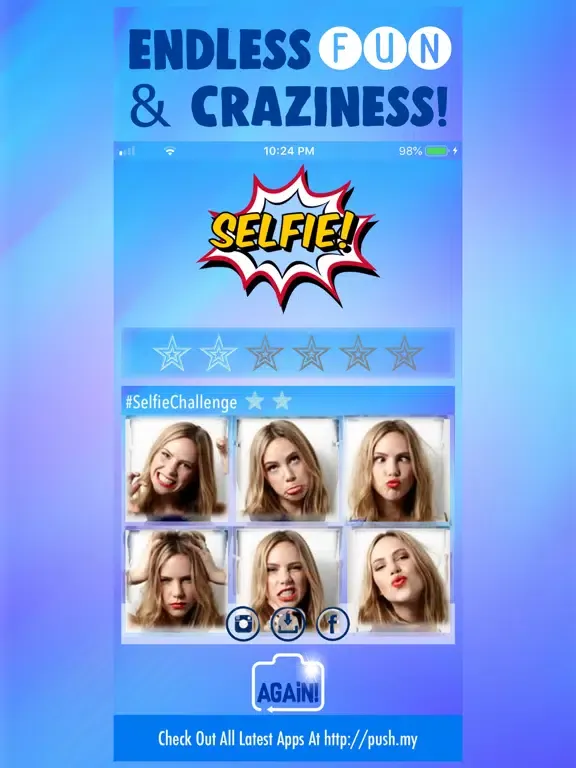 #SelfieChallenge iPad  Screenshots