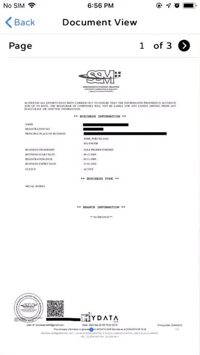Tangkapan layar SSM DCTC QR READER