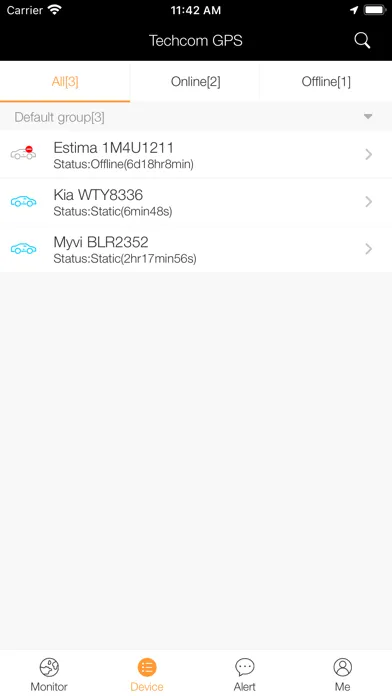 Techcom GPS Screenshots