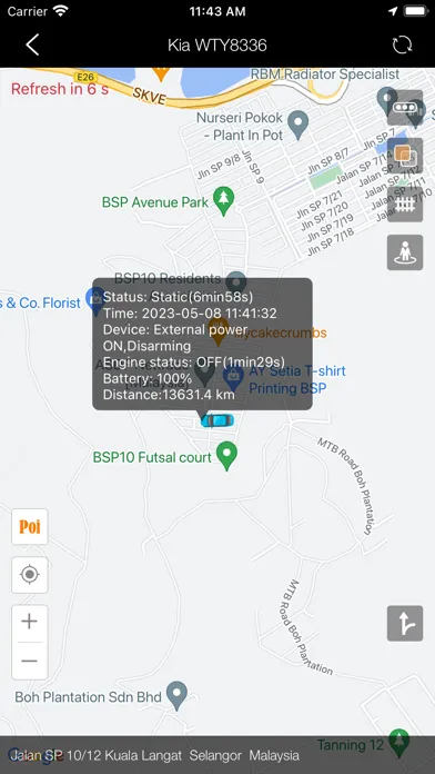 Techcom GPS Screenshots