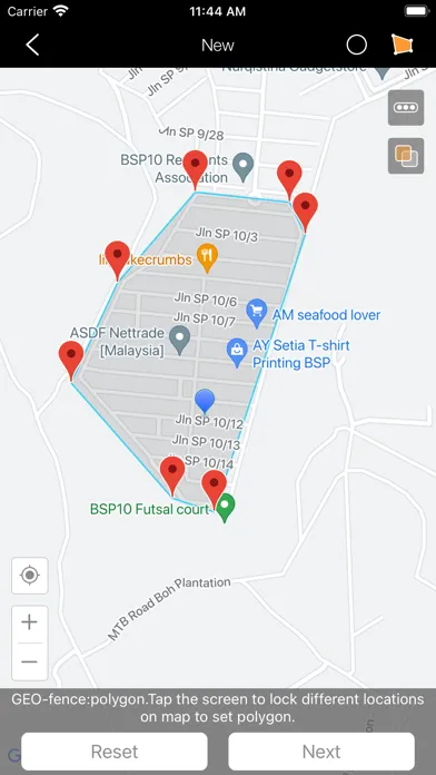 Techcom GPS Screenshots