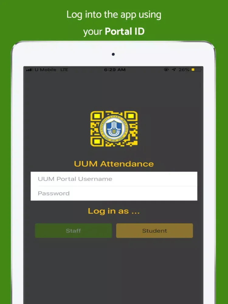 UUM Attendance iPad 應用截圖