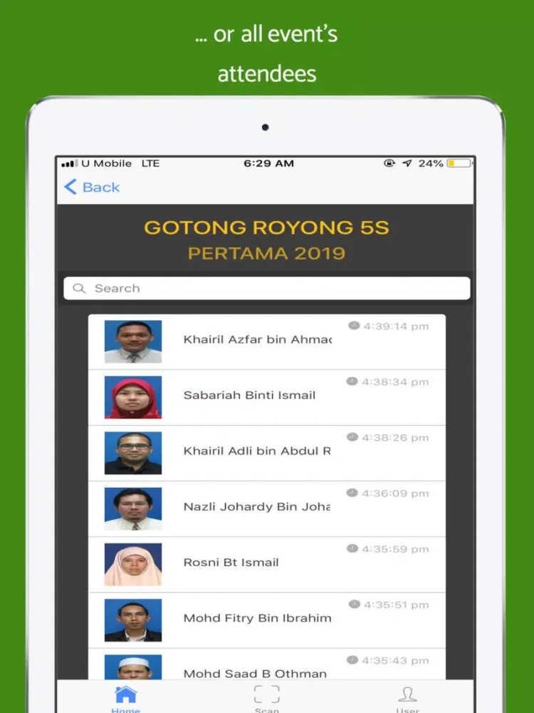 UUM Attendance iPad 應用截圖