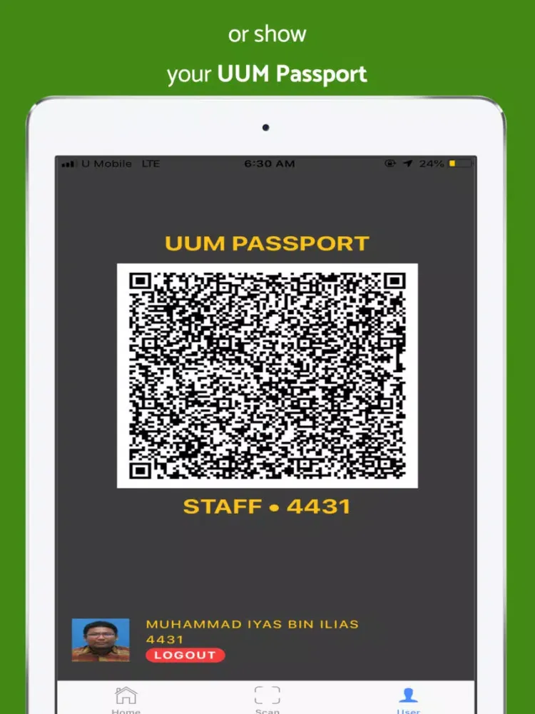UUM Attendance iPad 應用截圖
