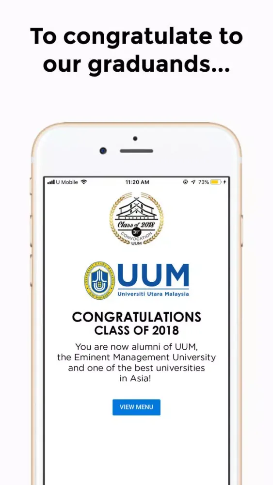 UUM Convocation Guide 2018 Screenshots