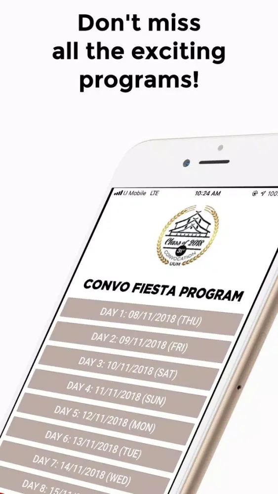 UUM Convocation Guide 2018 Screenshots