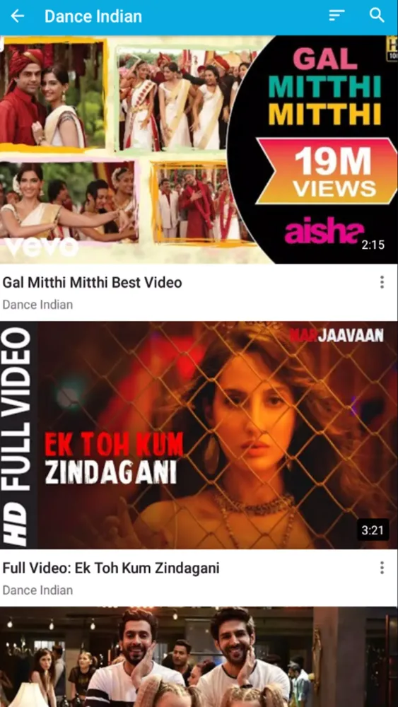 Tangkapan layar Indian bollywood films serial