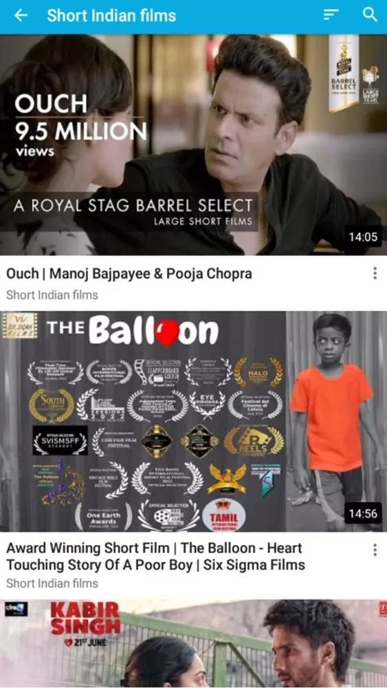 Tangkapan layar Indian bollywood films serial