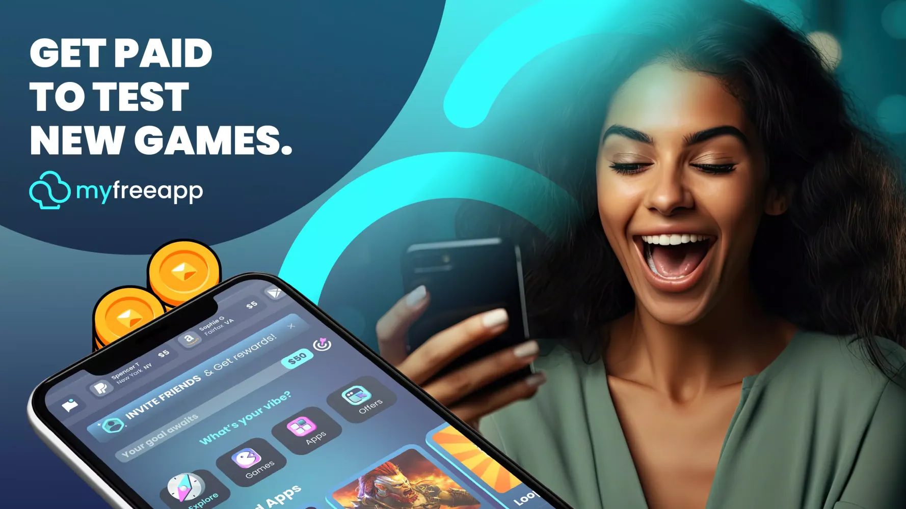 MyFreeApp－Play Games for Money স্ক্রিনশট