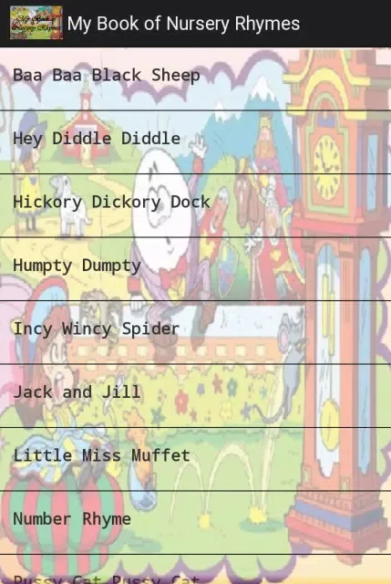 Screenshot di My Book of Nursery Rhymes