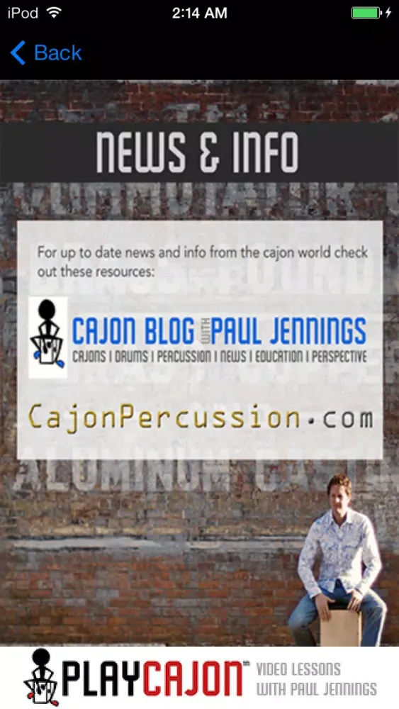 Cajon Lessons Screenshots