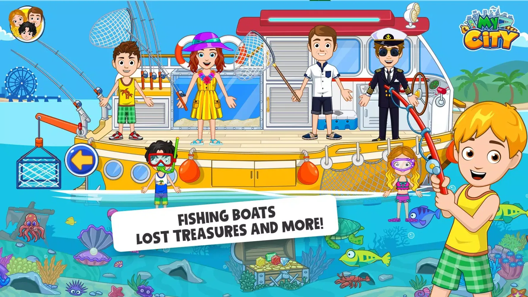 ภาพหน้าจอของ My City - Boat adventures