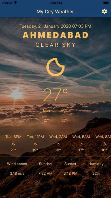 ภาพหน้าจอของ MyCity Weather