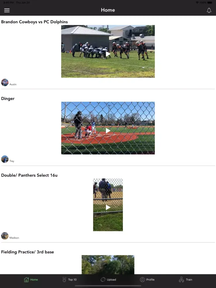Captures d'écran de ProMe Sports iPad 