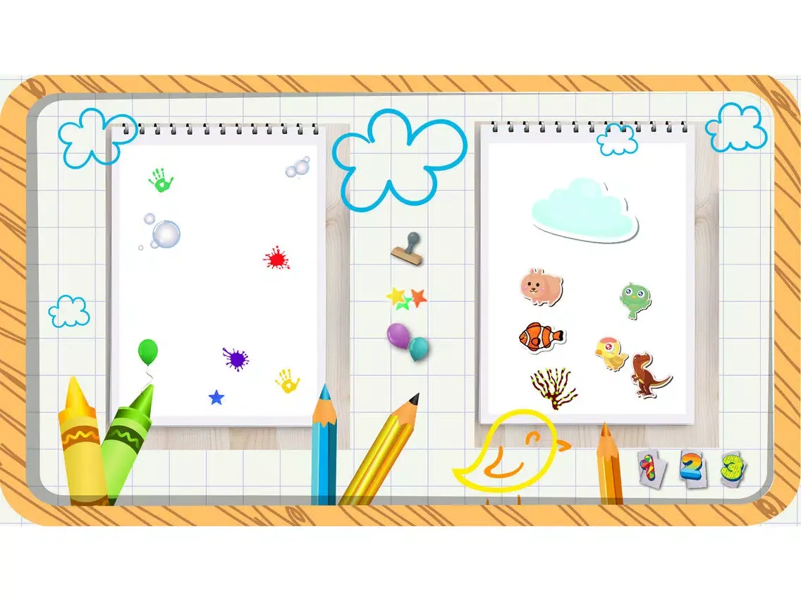 Coloring Book For Kids With Stickers - My First Coloring Book iPad  स्क्रीनशॉट