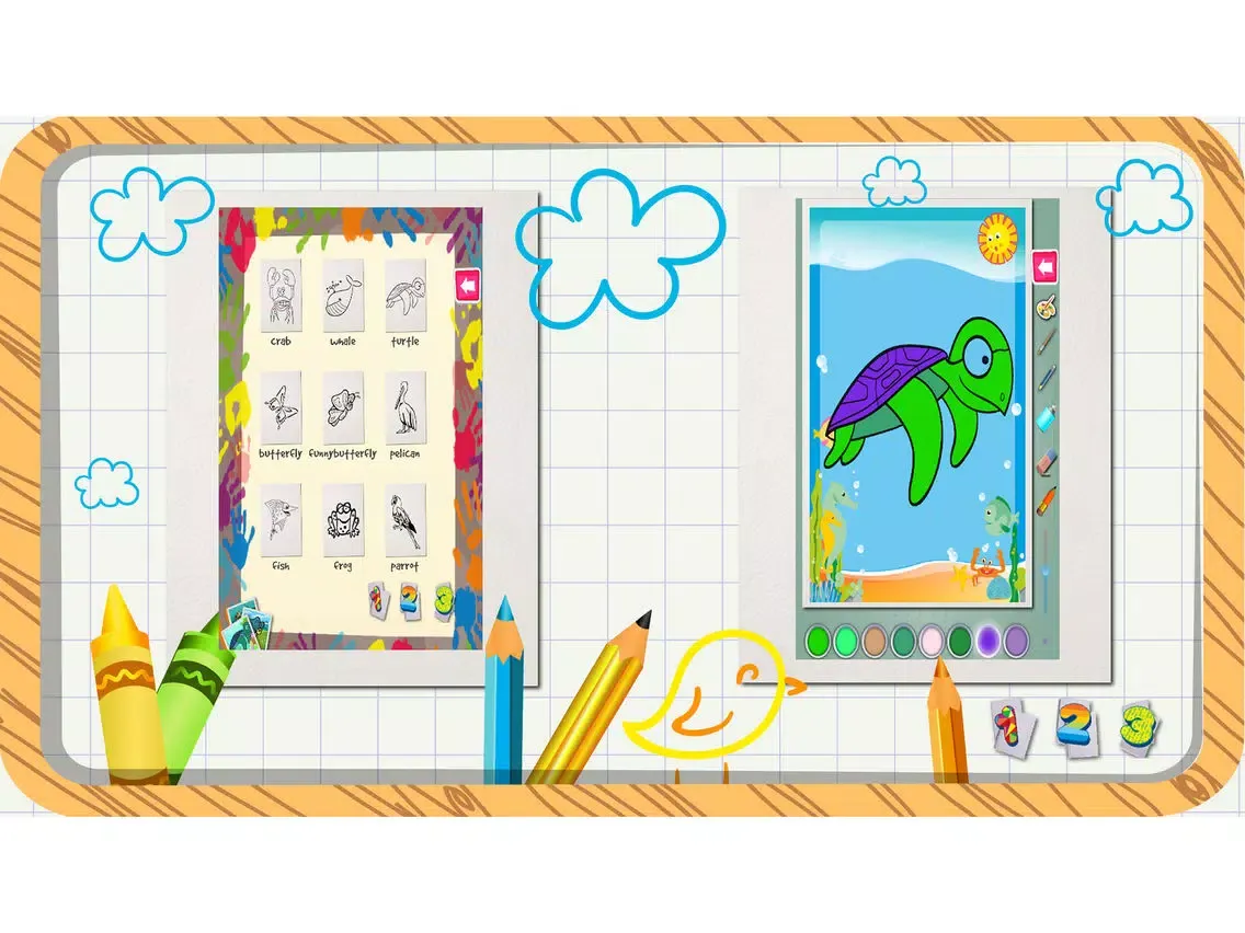Coloring Book For Kids With Stickers - My First Coloring Book iPad  स्क्रीनशॉट