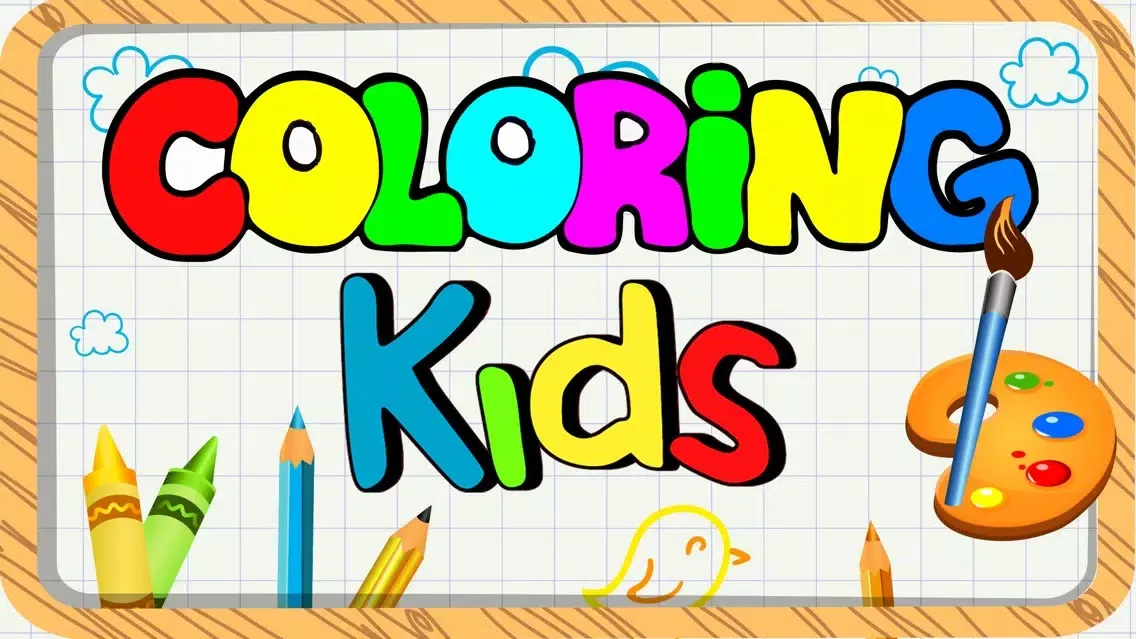 Coloring Book For Kids With Stickers - My First Coloring Book स्क्रीनशॉट
