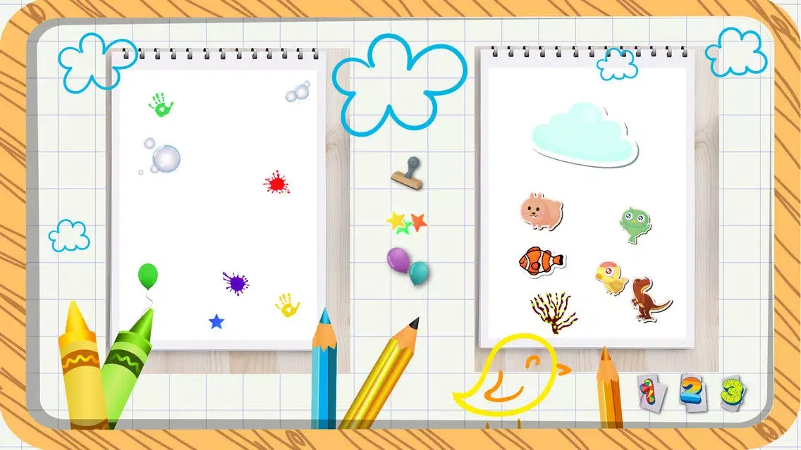 Coloring Book For Kids With Stickers - My First Coloring Book स्क्रीनशॉट