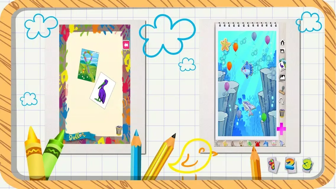 Coloring Book For Kids With Stickers - My First Coloring Book स्क्रीनशॉट
