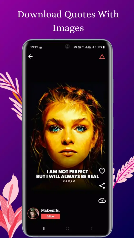 Capturas de tela do Girl Quotes