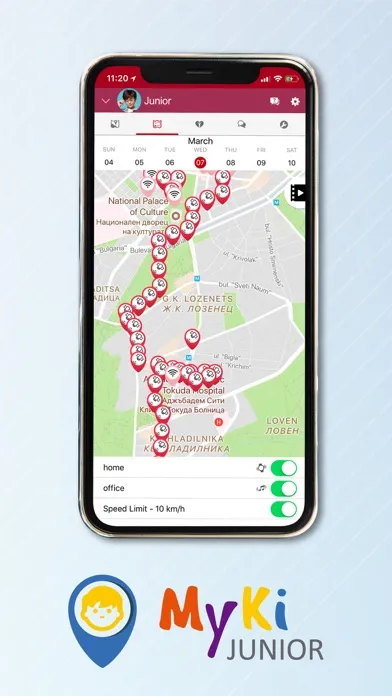 Captures d'écran de MyKi Junior