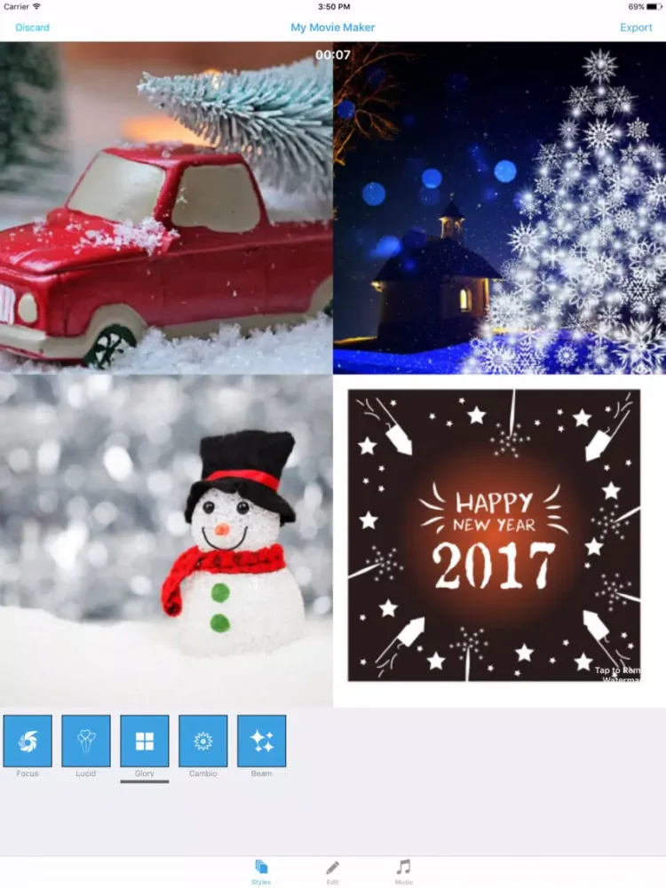 Capturas de pantalla de My Movie Maker-Square Videos iPad 