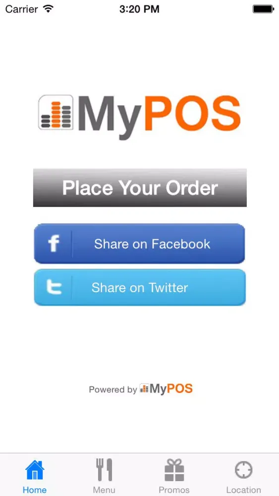 Скриншоты MyPOS Online Ordering