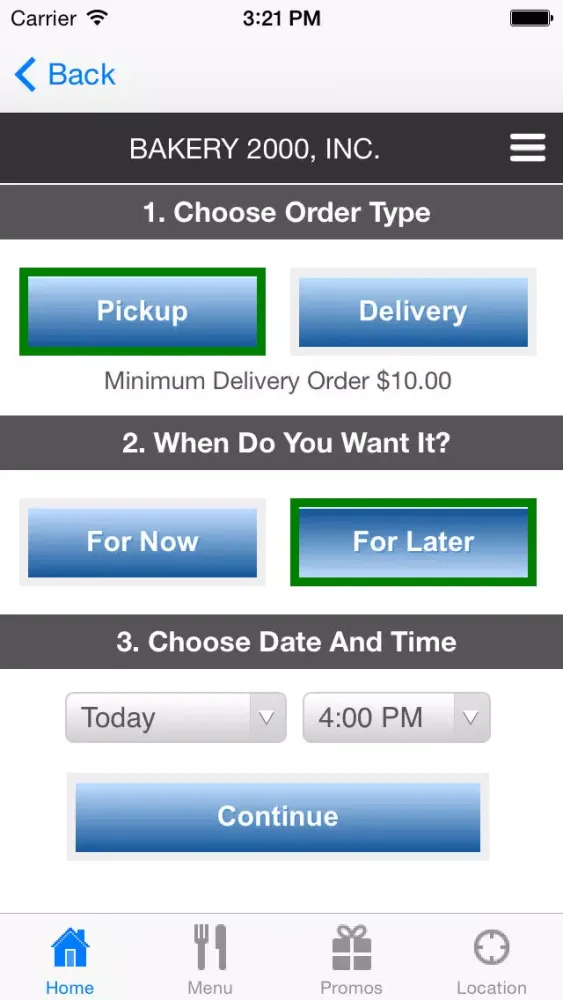 Скриншоты MyPOS Online Ordering