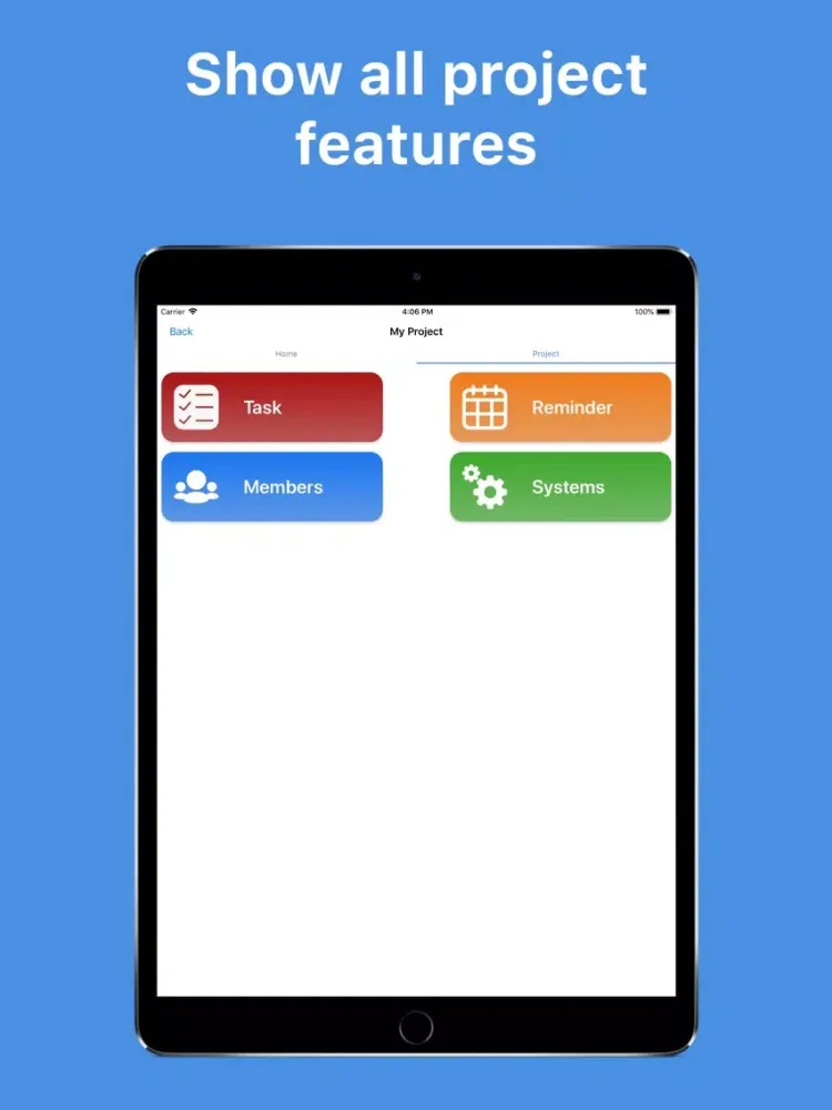 Me App iPad  Screenshots