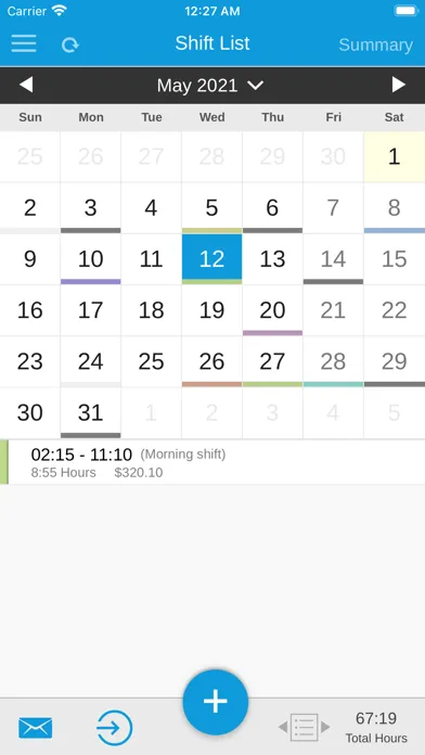 Zrzuty ekranu My Shifts: Time Tracker