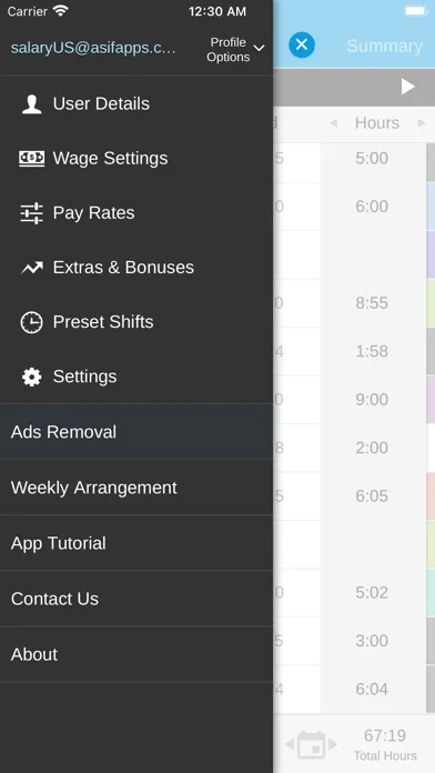 Zrzuty ekranu My Shifts: Time Tracker