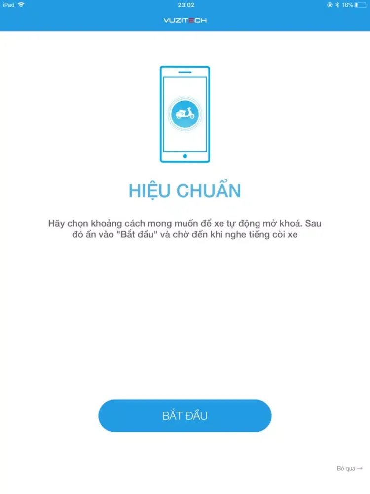 Ảnh chụp màn hình của Vuzitech iPad