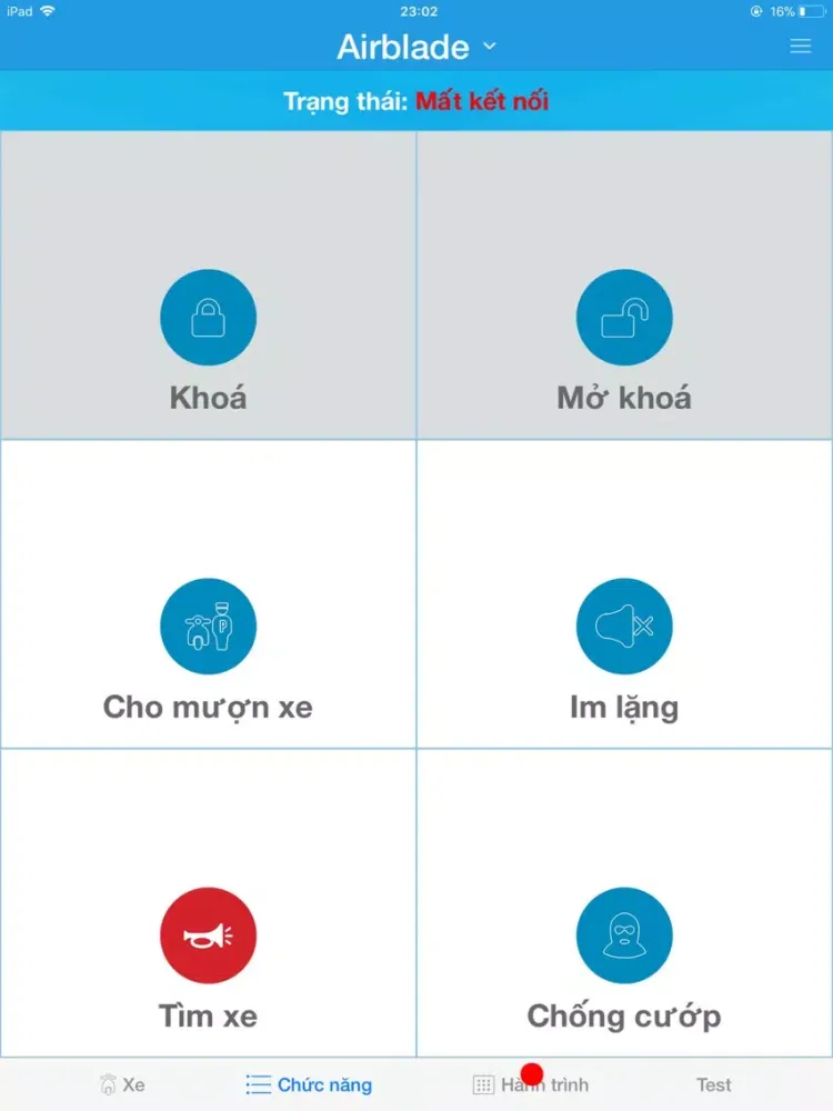 Ảnh chụp màn hình của Vuzitech iPad