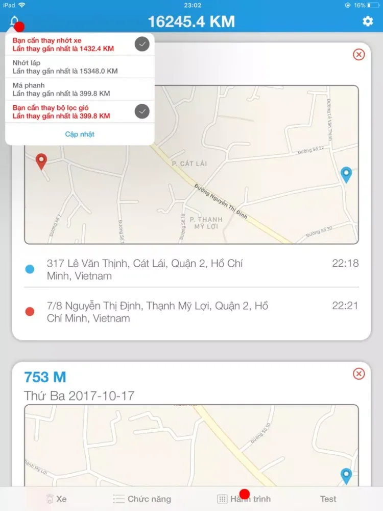 Ảnh chụp màn hình của Vuzitech iPad