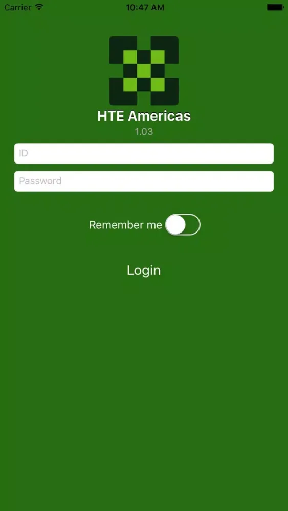 Captures d'écran de HTE Americas My Account
