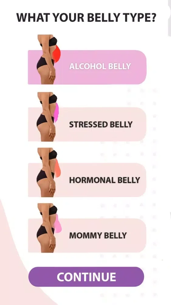 Tangkapan skrin BellyTypes: Weightloss Workout
