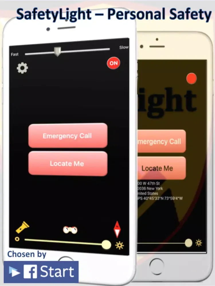 Screenshot di SafetyLight (Safety Light) Premium - Personal Safety, must have for Travelling, Trekking and Camping iPad 
