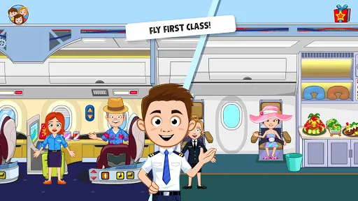 My Town Airport games for kids Screenshots