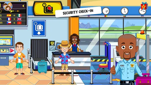 My Town Airport games for kids Screenshots