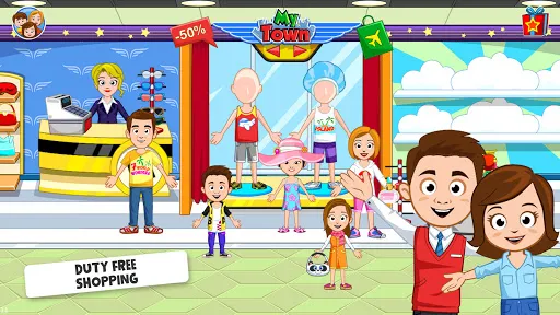 My Town Airport games for kids Screenshots