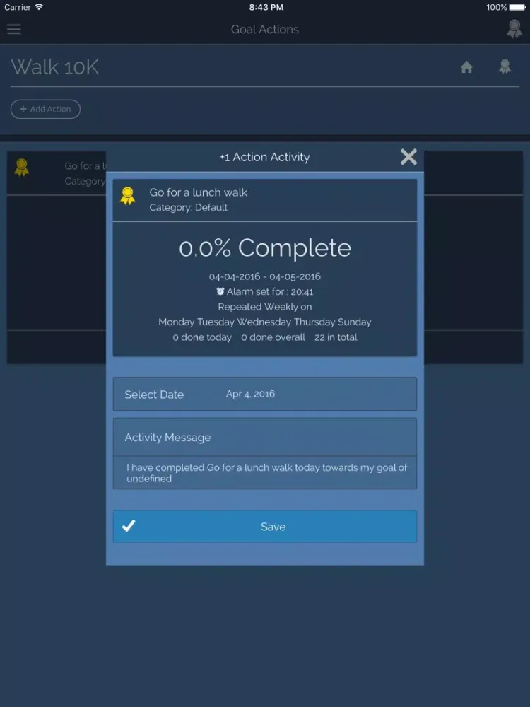 Скриншоты My Goal Trainer iPad 