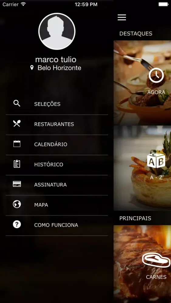 Capturas de tela do Bon Vivant