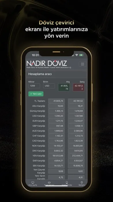 Capturas de pantalla de Nadir Döviz