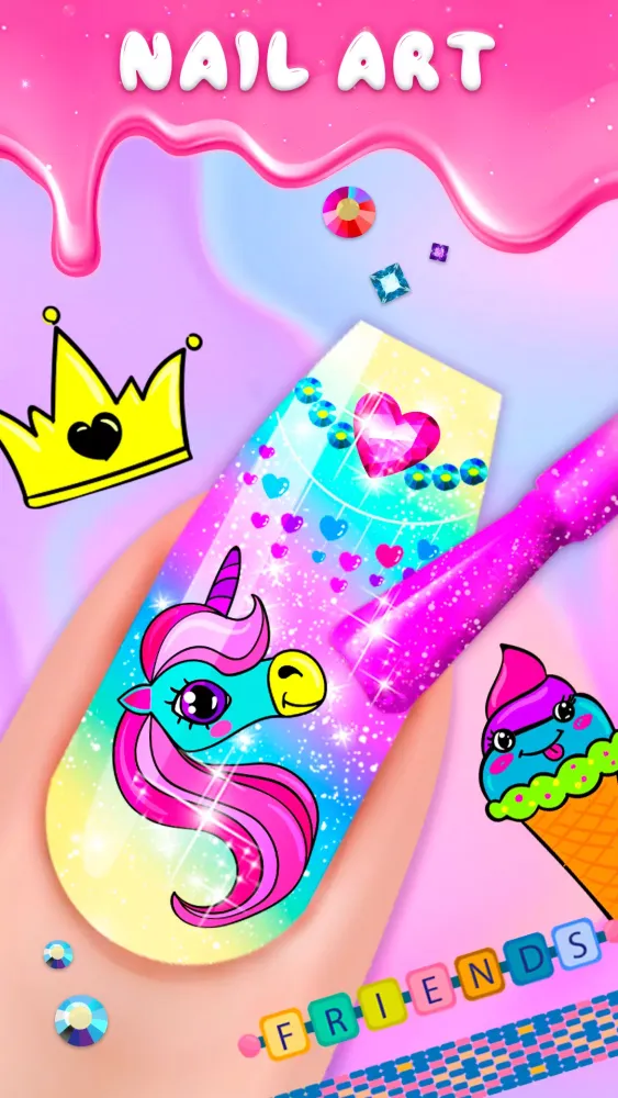 Girls Nail Salon Game:Nail Art Screenshots